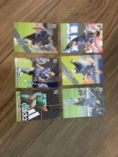 日本代表選手 トレーディングカード 6枚セット