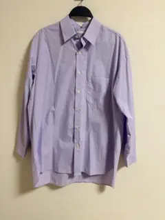 ブロードオーバーサイズシャツ　パープル　S