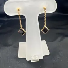 agete ピアス ブラックカルセドニー ホワイトトパーズ - メルカリ