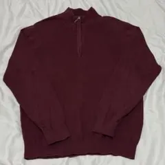 ハーフジップニット