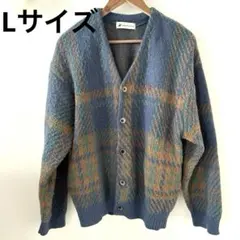 BEVERLY HILLS POLO CLUB カーディガン　青系　チェック柄のサムネイル