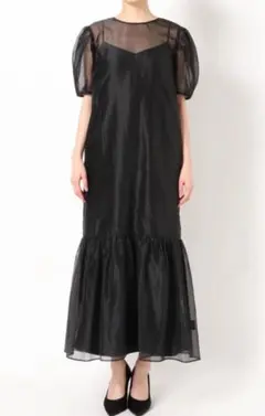 LAGUNAMOON LADY レイヤードサテンキャミソールワンピース Sサイズ