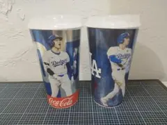ドジャース 大谷翔平50/50 フリーマンMVP カップ 蓋付き 2個セット