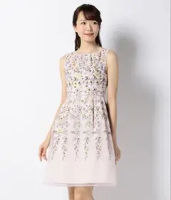 LAISSE PASSE パンジー刺繍ワンピース サイズ40 - メルカリ