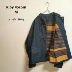 R by 45rpm インディゴ染め チャイナ デニムジャケット 日本製 M