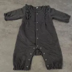 フリルロンパース ハート柄　70cm