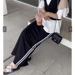 GRL ラインスウェットタイトスカート　[pm463]