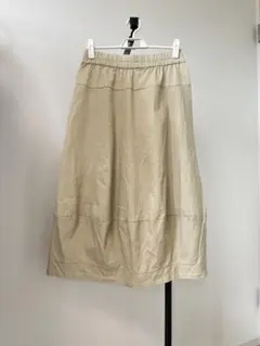 バルーンスカート ベージュ ゴムウエスト FREE SIZE