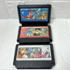 ファミコンソフト　ドラゴンクエストⅡ・Ⅲ・Ⅳ