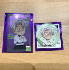 不死川実弥　ナンジャ　クリアカード&缶バッジ