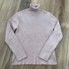 ZARA薄いピンク タートルネックニットセーター128cm