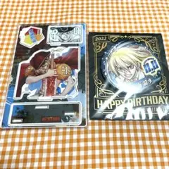 Dr.STONE 七海龍水 バースデイ缶バッジ&アクリルジオラマフィギュア