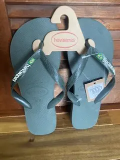Havaianas ビーチサンダル グリーンオリーブ 43-44 28