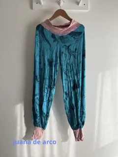 ホォアナデアルコ アラジンパンツ 海外古着 個性的 マルチカラー 総柄 リゾート ホォアナデアルコ アラジンパンツ 海外古着 個性的 マルチカラー