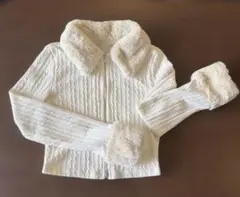 美品 SHEIN カーディガン 白 S