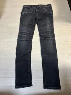 JULIUS 11aw コーティングデニムパンツ バナナカット スパイラル 