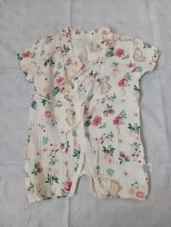 ベビーガーゼ甚平ロンパース