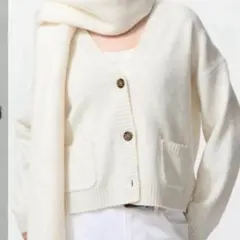 UNIQLO スフレヤーンショートカーディガン