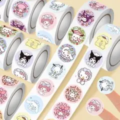 パープル 小悪魔風 500枚ロールシール♡ 手帳デコ コラージュ ごほうびシールのサムネイル