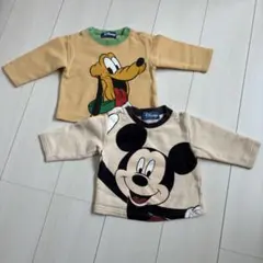 Disney ミッキーマウス プルート トレーナー 2枚セット60-70サイズ
