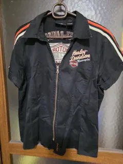 Harley-Davidson ジップアップ ワークシャツ ユニセックス 総刺繍のサムネイル
