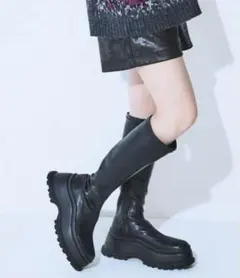 jeanasis WAVYストレッチロングブーツ