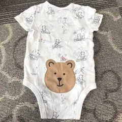 【Baby GAP】前開き 半袖ロンパース くまけつ サマー柄 6-12mのサムネイル