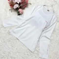 極美品︎︎ HEAD ヘッド 長袖 スポーツウェア ロンT 白ピンク︎︎ ヨガMのサムネイル