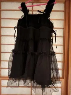 merry jenny チュールドロストミニキャミワンピース