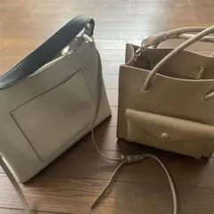 Lucaite ライトグレー ショルダーバッグともう一点