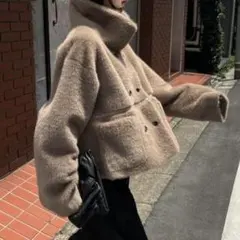 美品✨『WILLFULLY』ウィルフリー リバーシブル ファー ショート コート