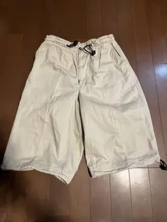 【90s・アシックス製】ウールリッチ ワイド チノハーフパンツ 総丈58cm Sのサムネイル