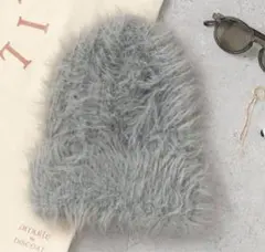 【amulle by DISCOAT】フラッフィービーニー　グレー