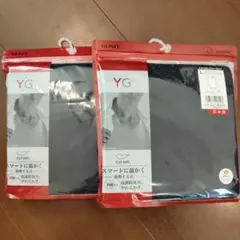 GUNZE CUT OFF Vネック長袖Tシャツ L インクネイビー　2点