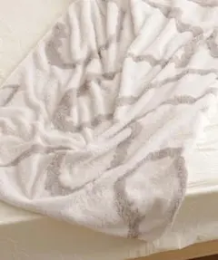 カットジャガードボアブランケット：70×100cm スリーコインズ