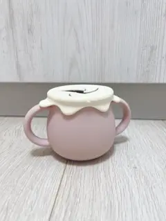 シリコン製ピンクベビーマグ