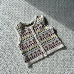 【familiar】ベビー ニットベスト 80