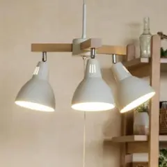 ペンダントライト ボレロ(ホワイト) 3灯 LED対応（電球付き）のサムネイル