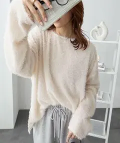 ReDial ラメシャギートップス ニット