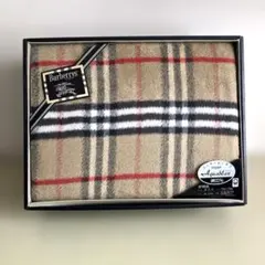 バーバリー　綿毛布　150×210cm ノバチェック　西川産業　手入れブラシ付のサムネイル