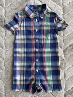 Ralph Lauren ラルフローレン チェック柄ロンパース 12M