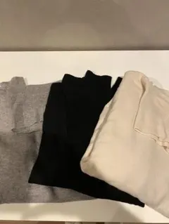 UNIQLO メンズ　タートルネックセーター カシミヤ　3点セット