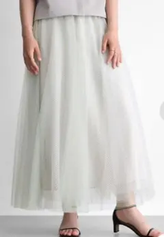 ★新品★　スコットクラブ　Aga　メッシュ　レイヤード　チュールスカート　９号