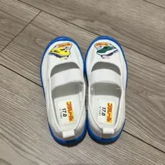 プラレール 上履き 17.0cm ドクターイエロー はやぶさ