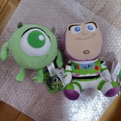 トイ・ストーリーPIXAR ぬいぐるみ 2体セット マイク バズ
