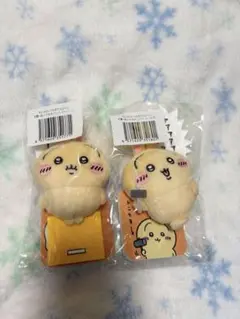 【新品未開封】ちいかわ うさぎだらけくじ E賞 ぬいぐるみバッジ 2種セット
