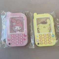 新品未使用！サンリオ　シークレットカスタムチャーム　ガラケー　2点セット☆