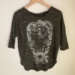 ZARA グラフィックプリント五分袖Tシャツ