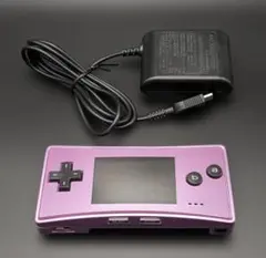 ゲームボーイミクロ パープル 純正ACアダプター付 動作良好