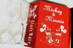 新品♥︎Mickey & Minnie♥︎ ワイングラス 2個セット♥︎ボックス付き。